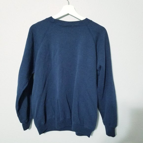 Vintage 80's 90's Glitter Print Cat Sweatshirt - Picture 2 of 4